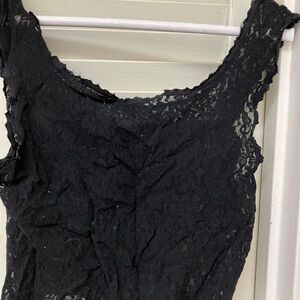 Saks Fifth Avenue Black Silk Blend Top